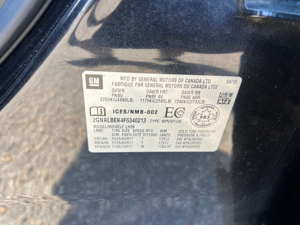 2015 Chevrolet Equinox 1LT