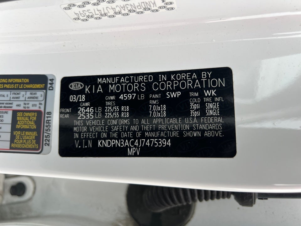 2018 Kia Sportage EX