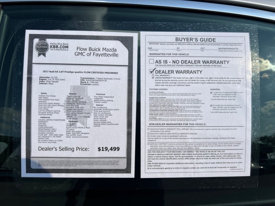 2017 Audi A4 2.0T Premium