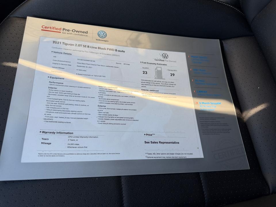 2021 Volkswagen Tiguan SE