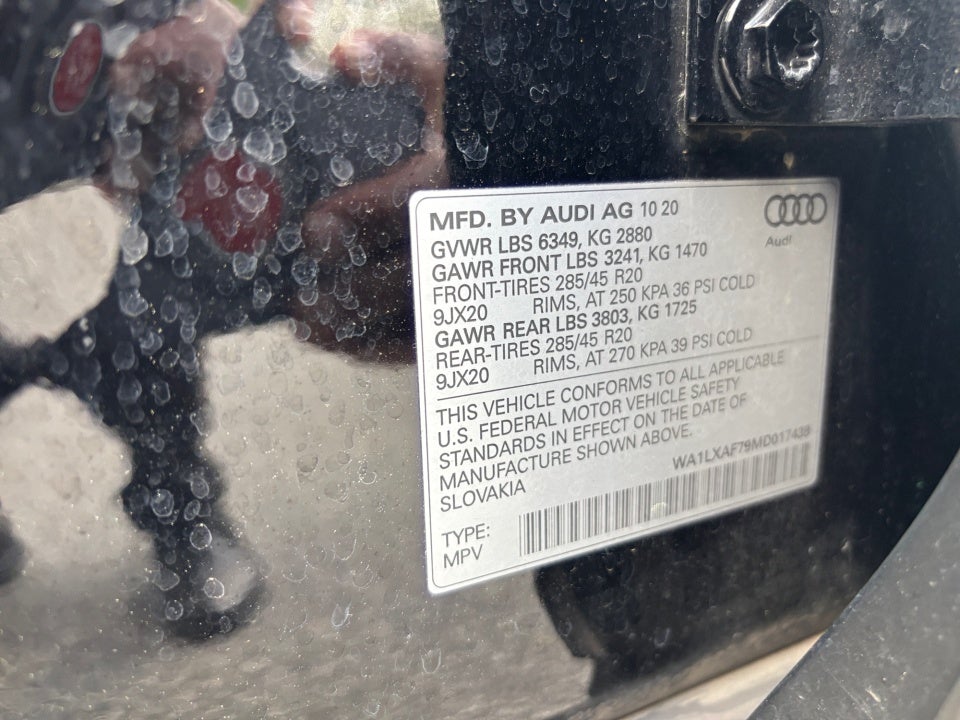 2021 Audi Q7 Premium Plus 55 TFSI quattro Tiptronic