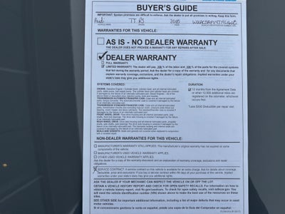 2018 Audi TT RS 2.5T