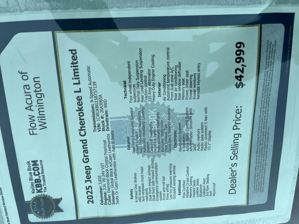 2025 Jeep Grand Cherokee L Limited 4x4