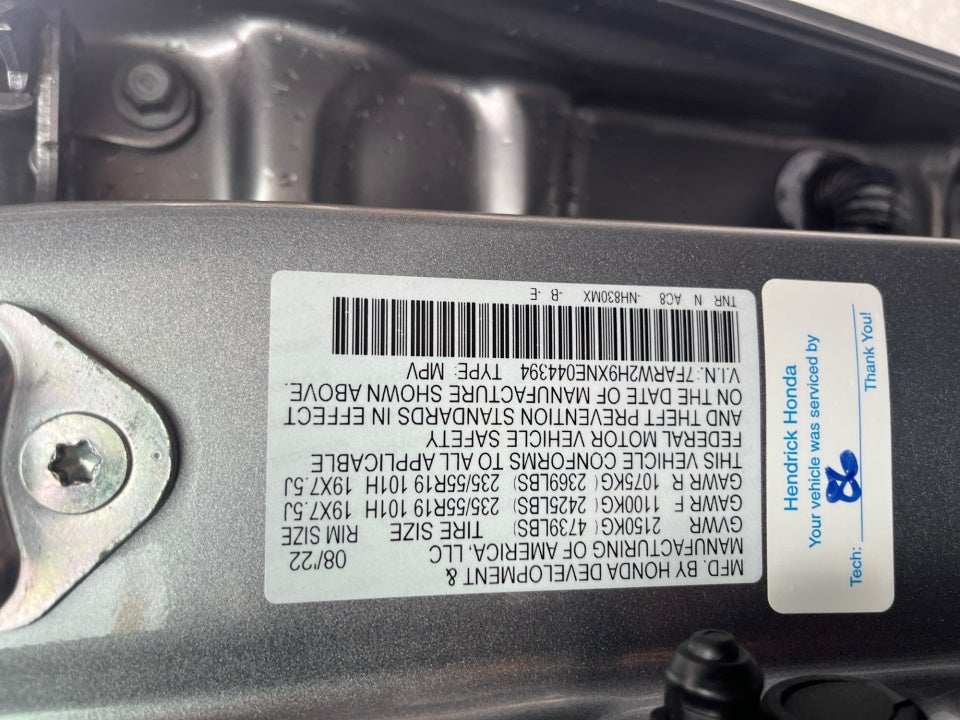 2022 Honda CR-V AWD Touring