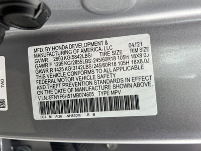2021 Honda Pilot EX-L