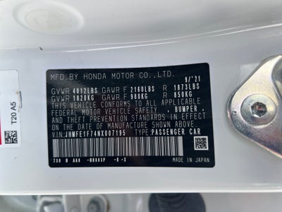 2022 Honda Civic Sedan EX