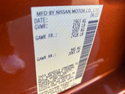 2022 Nissan Altima SR FWD