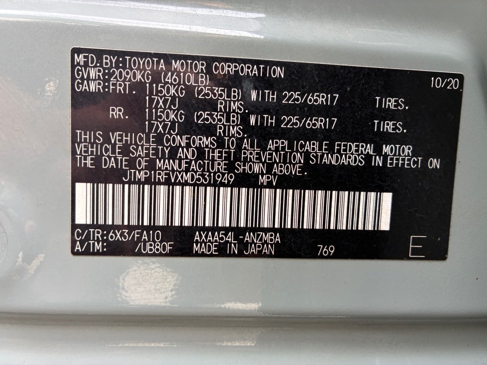 2021 Toyota RAV4 XLE