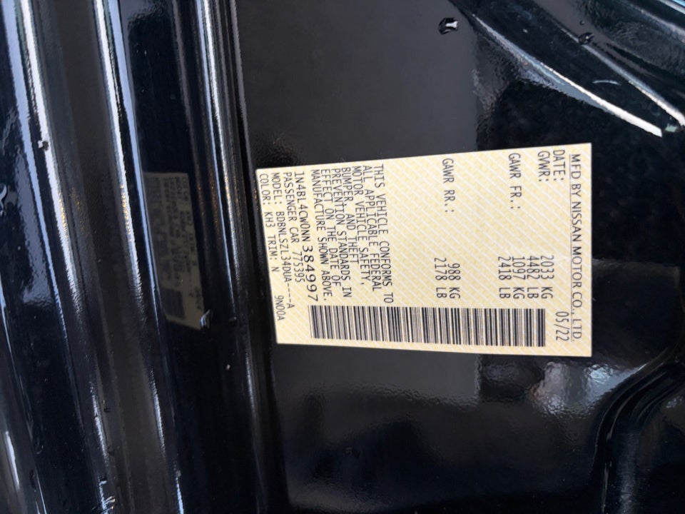 2022 Nissan Altima SR Intelligent AWD