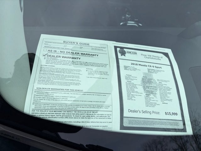 2018 Mazda Mazda CX-9 Sport