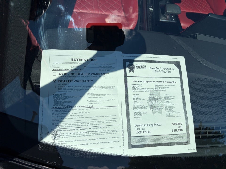 2024 Audi S5 Sportback Premium Plus