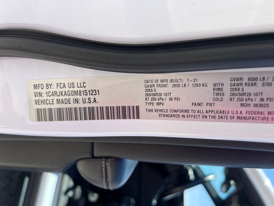 2021 Jeep Grand Cherokee L Altitude 4x4
