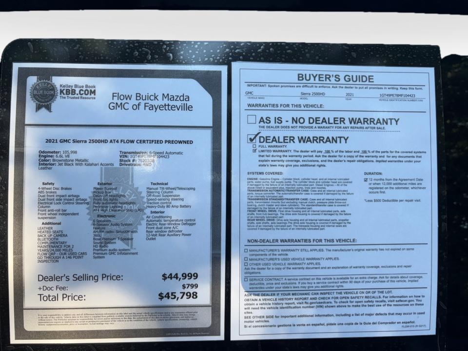 2021 GMC Sierra 2500HD AT4