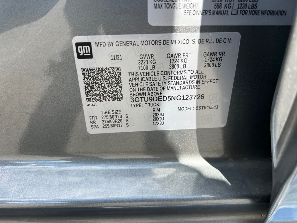 2022 GMC Sierra 1500 Limited 4WD Crew Cab Short Box SLT