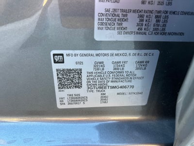2021 GMC Sierra 1500 4WD Crew Cab Short Box AT4