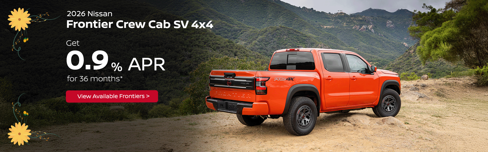 2026 Nissan Frontier Crew Cab SV 4x4